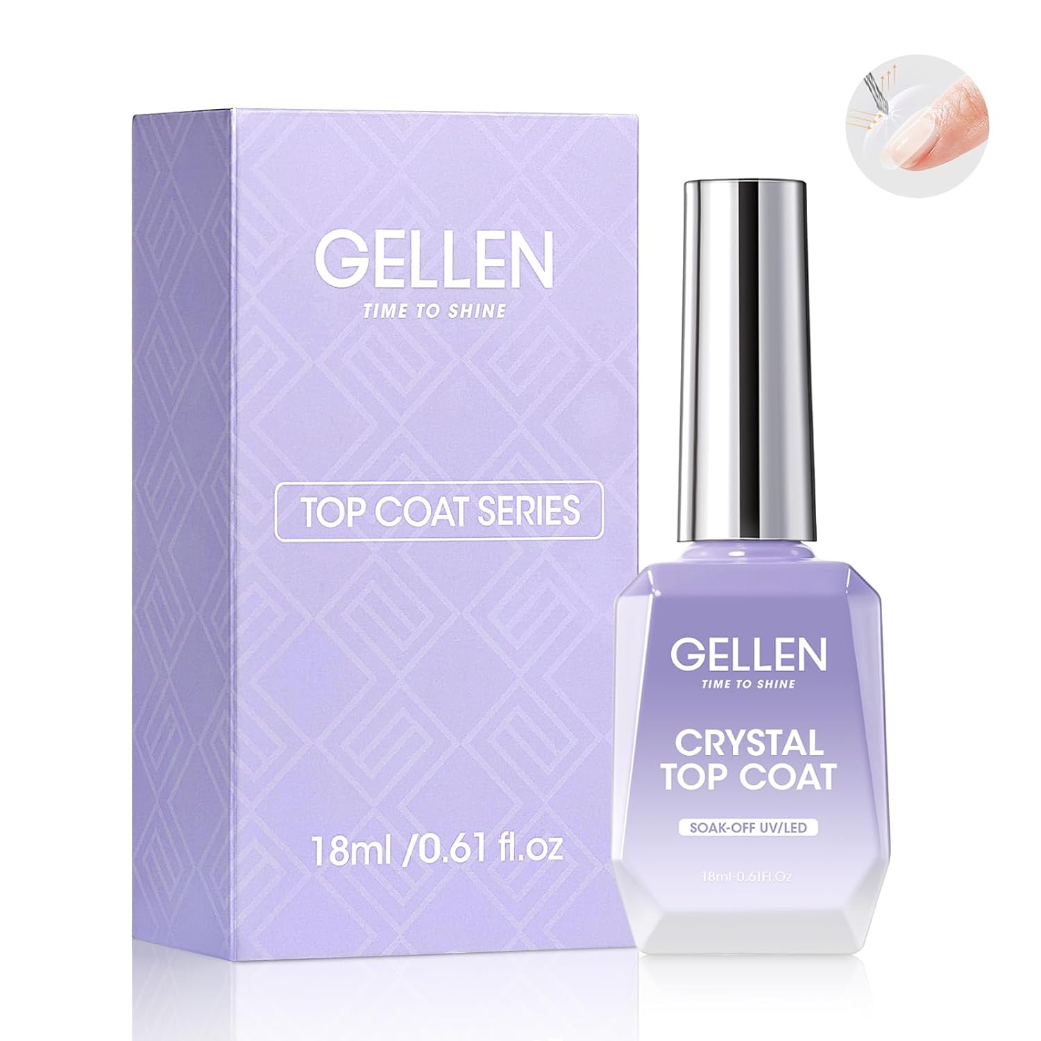 Gel Top Coat - GELLEN Nail Gel Top Coat 18ML