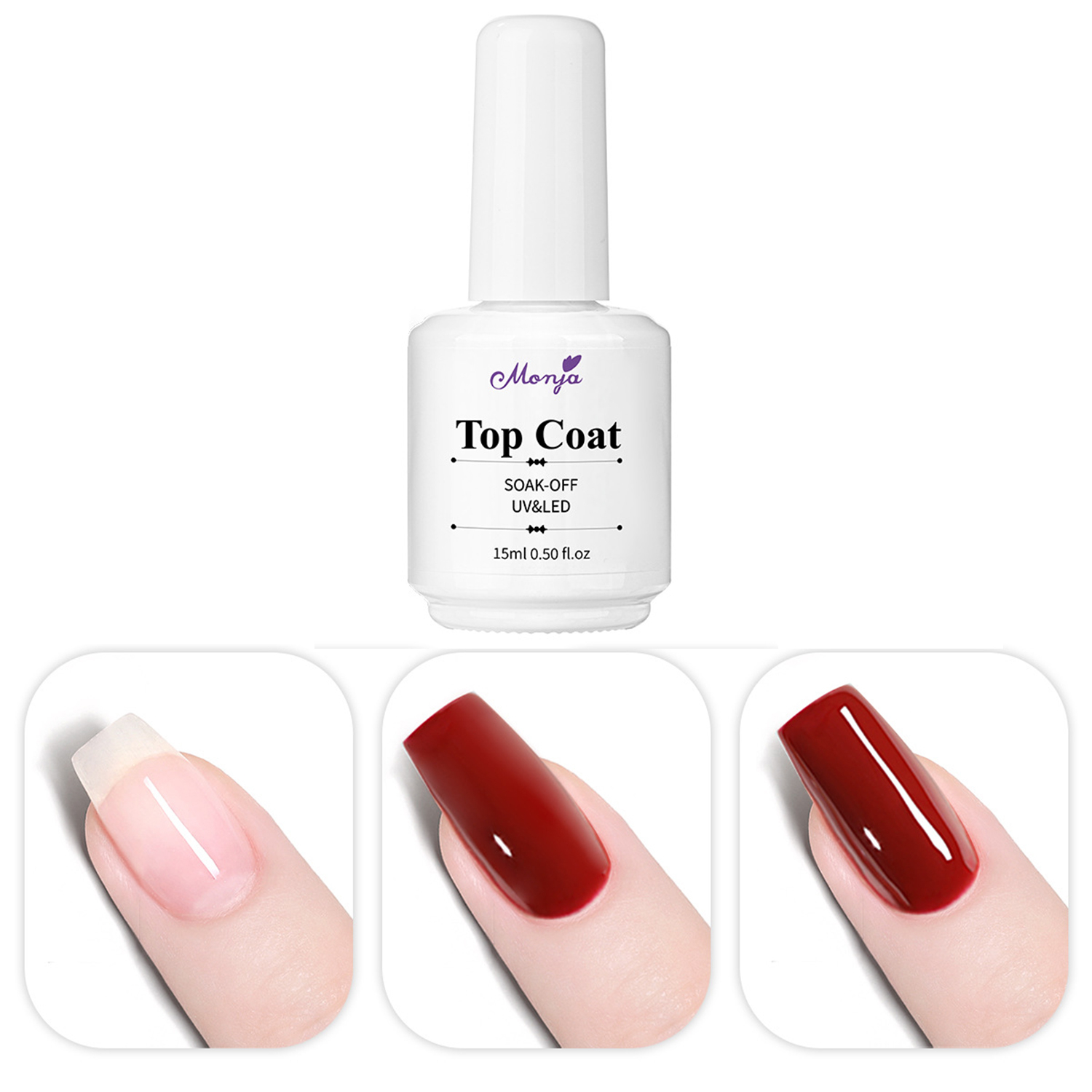 15ml Top Coat No Wipe For Gel  - огляд і ціна Gel Top Coat