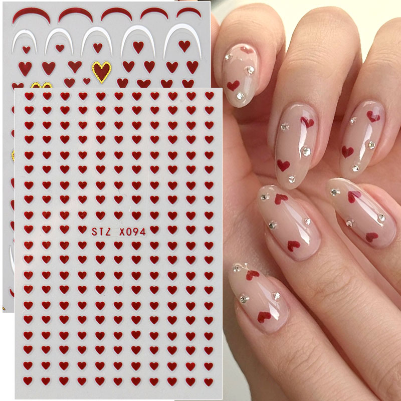 2pcs Mini Love Heart Nail Art  - огляд і ціна Nail Art Valentine