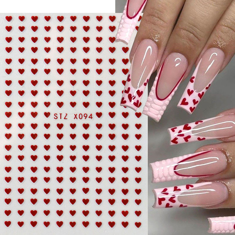 2pcs Mini Love Heart Nail Art  - огляд і ціна Nail Art Valentine