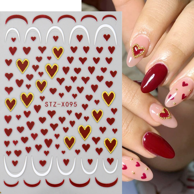 2pcs Mini Love Heart Nail Art  - огляд і ціна Nail Art Valentine