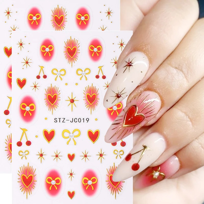 Y2K Bronzing Heart Blusher Sti - огляд і ціна Nail Art Valentine