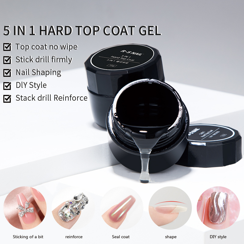 RSNAIL 5 IN 1 Japanese Hard To - огляд і ціна Gel Top Coat