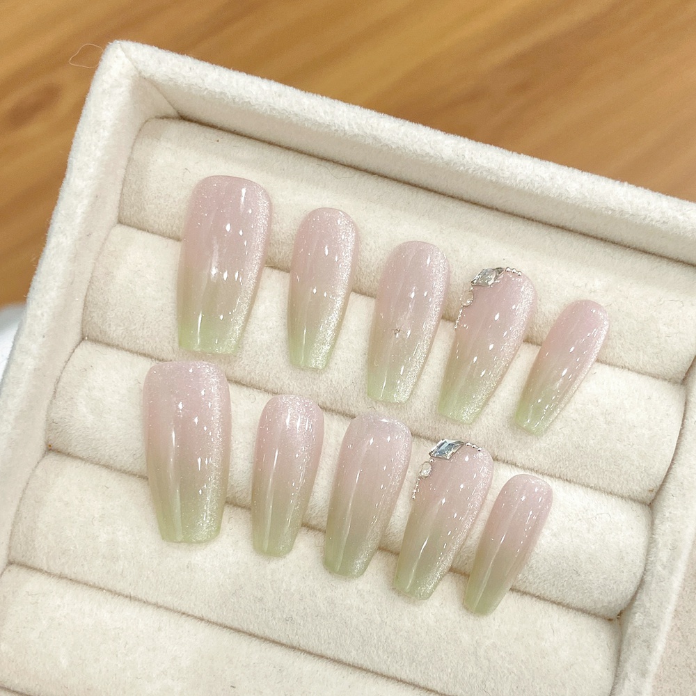 Handmade Almond Press on Nails - огляд і ціна Nail Art Simple