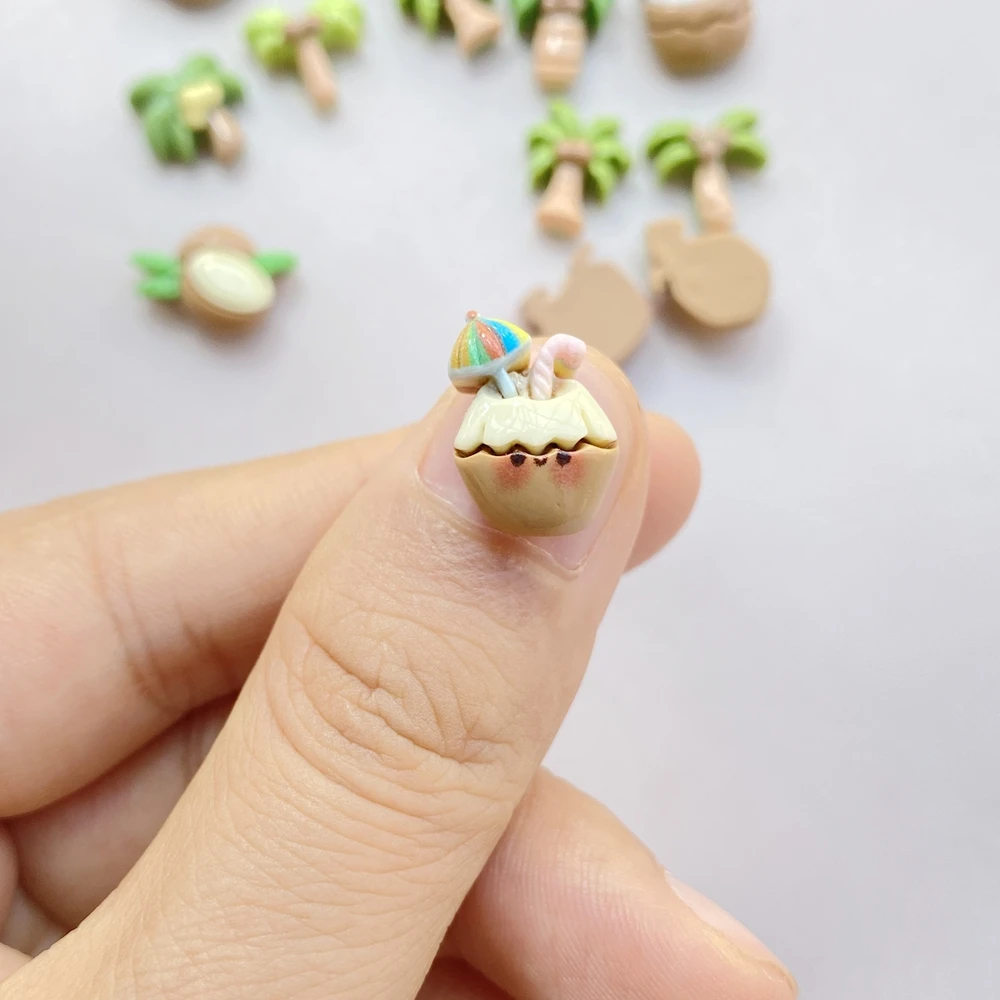 20Pcs Cute Cartoon Coconut Dri - огляд і ціна Nail Art Motif
