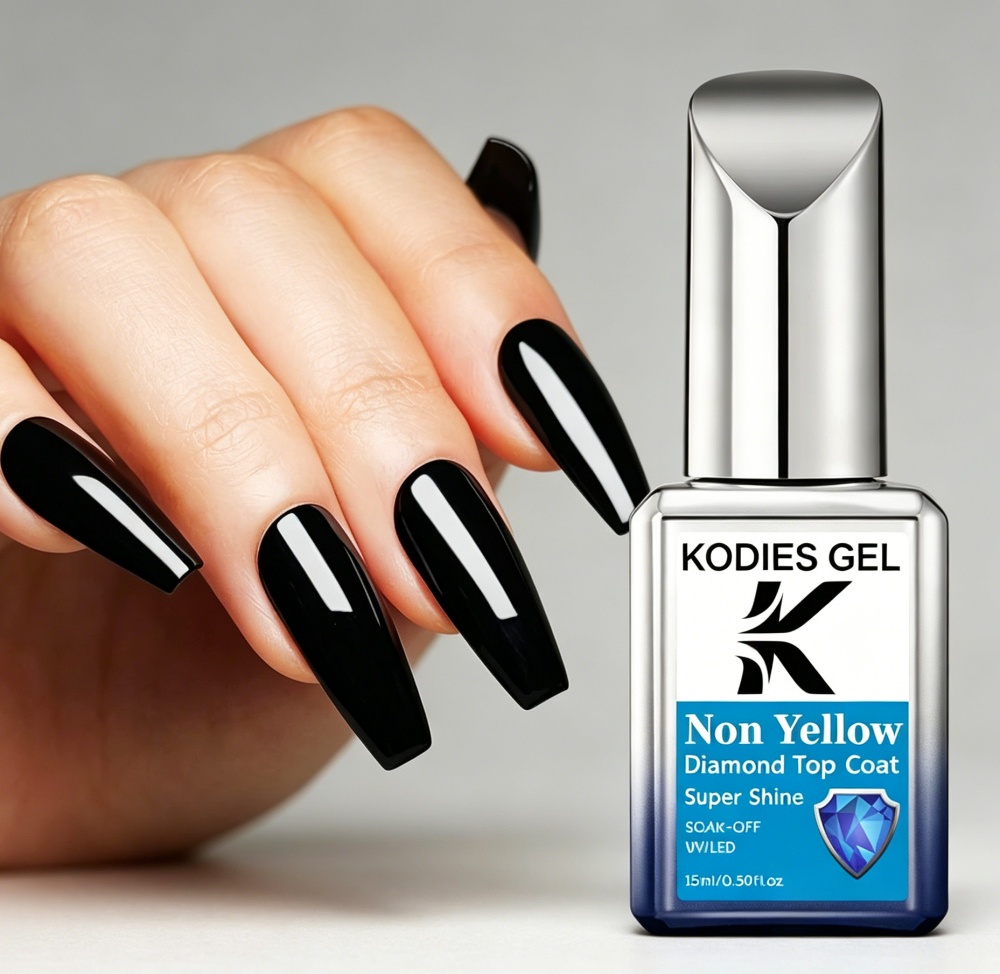 KODIES GEL Non Yellow Top Coat - огляд і ціна Gel Top Coat
