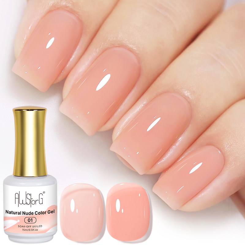 AWStorG 15ML Natural Nude Pink - огляд і ціна Nail Art Natural Pink