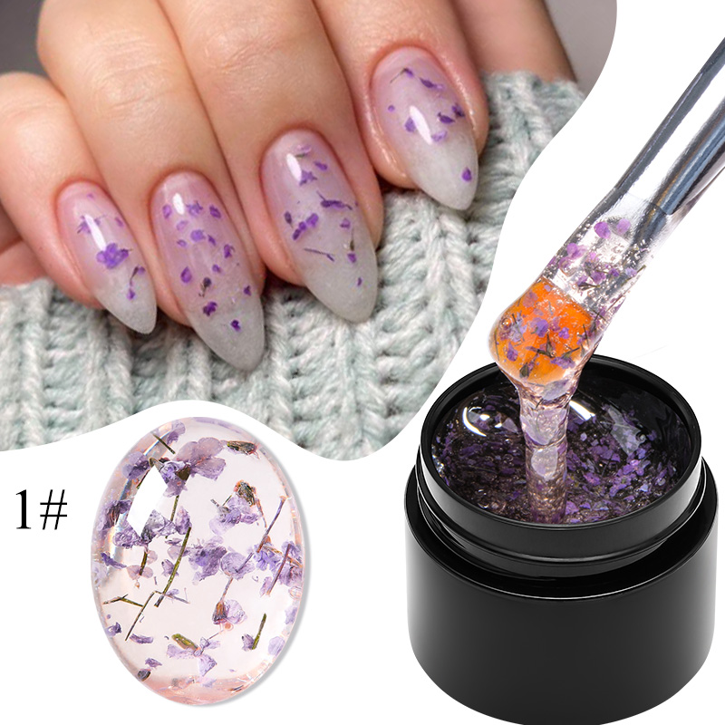 MEET ACROSS 5ml Pink Dried Flo - огляд і ціна Nail Art Natural Pink
