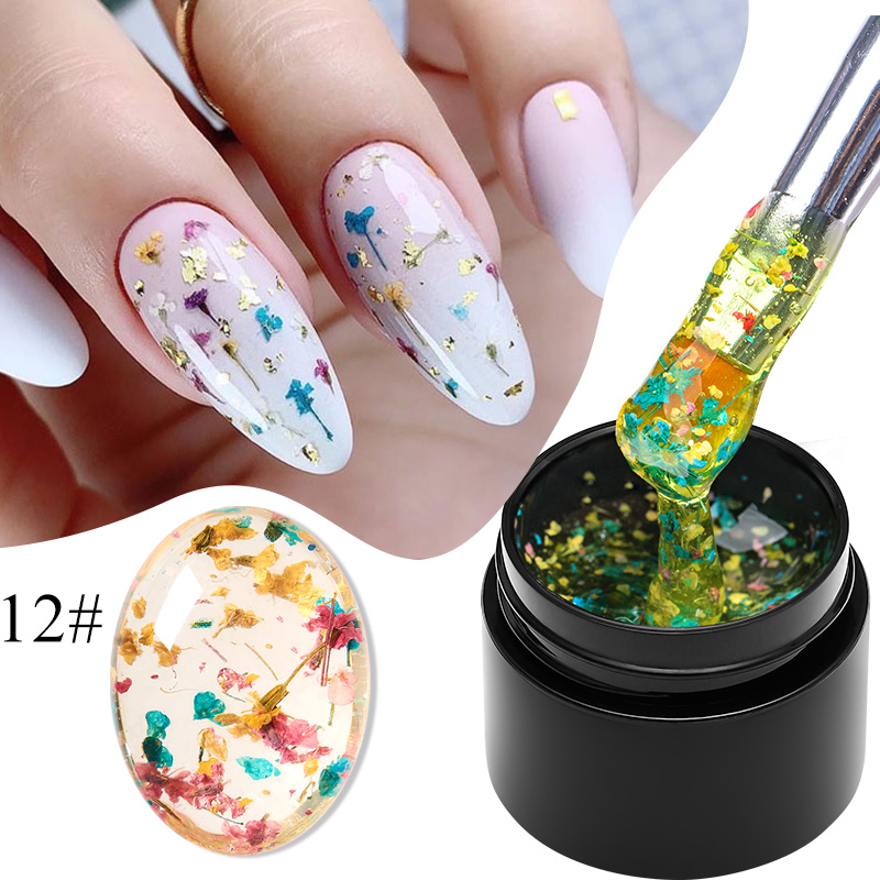 MEET ACROSS 5ml Pink Dried Flo - огляд і ціна Nail Art Natural Pink