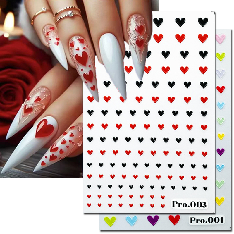 5d Embossed Nail Art Stickers  - огляд і ціна Nail Art Valentine