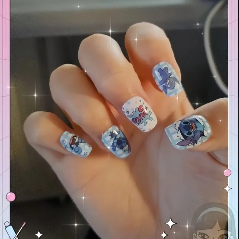 Disney Stitch Fake Nails Cute  - огляд і ціна Nail Art Motif