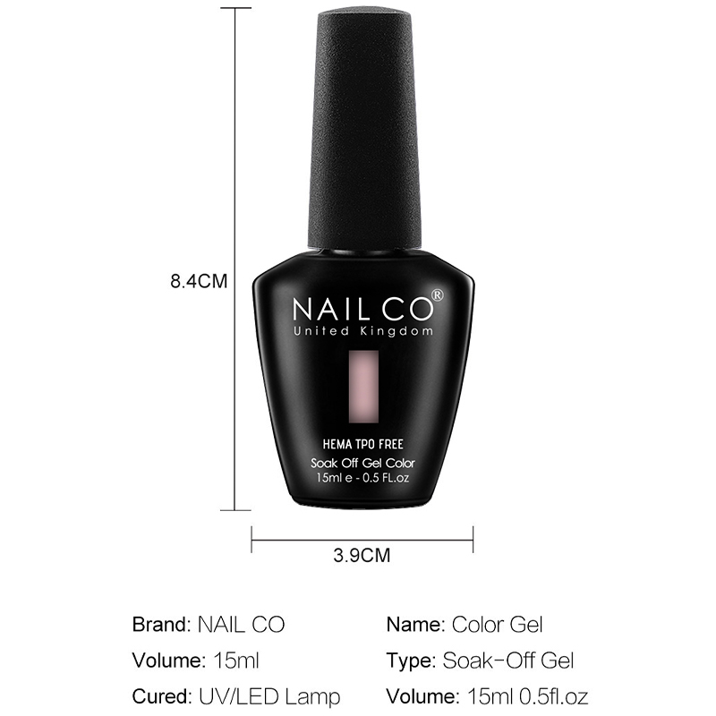 Nailco 12 Colors Pink Gel Poli - огляд і ціна Nail Art Natural Pink