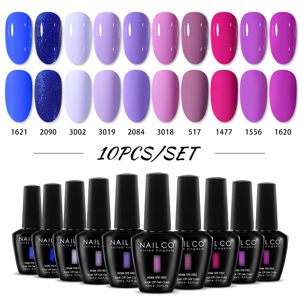NAILCO 15ml 10pcs/Set HEMA TPO - огляд і ціна Nail Art Natural Pink