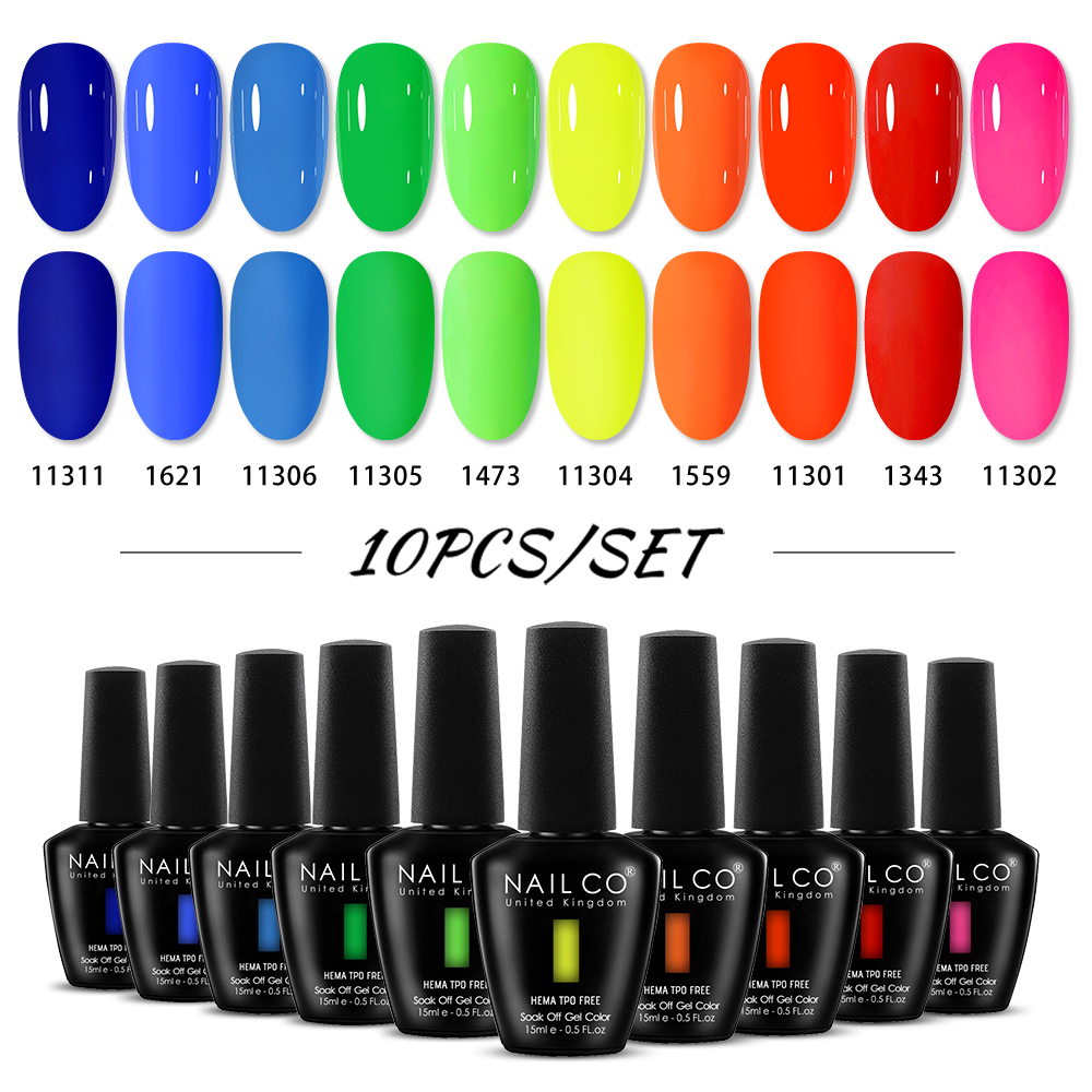 NAILCO 15ml 10pcs/Set HEMA TPO - огляд і ціна Nail Art Natural Pink
