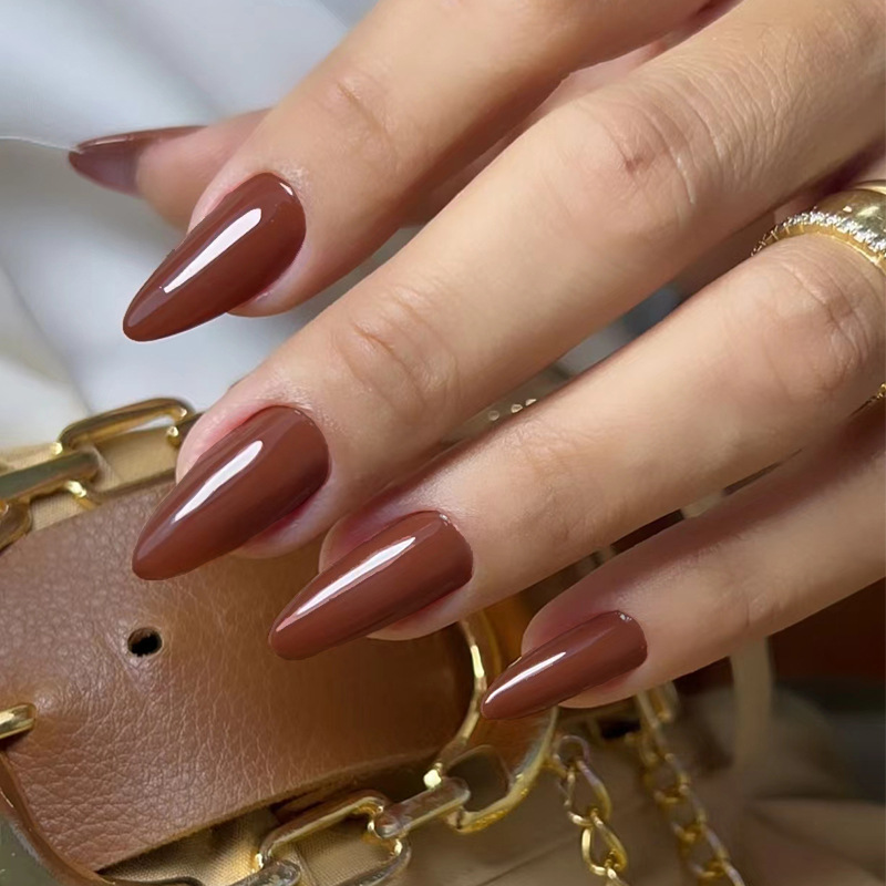 24pcs Solid Color False Nails  - огляд і ціна Nail Art Simple