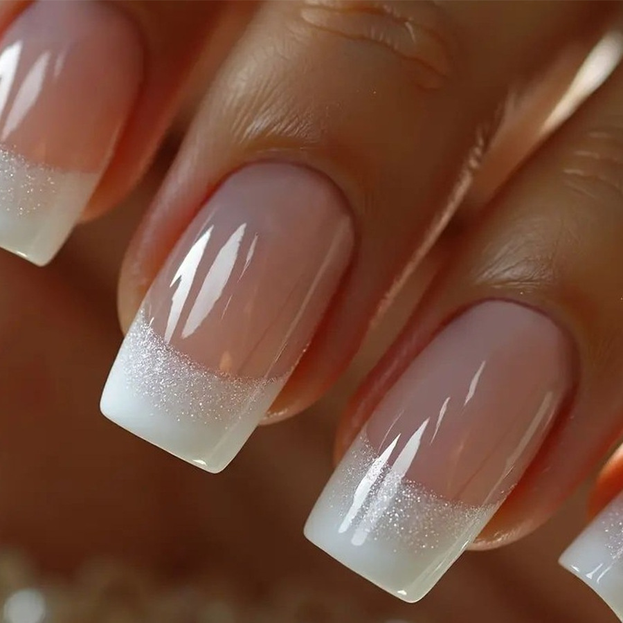24pcs/set Medium Square fake n - огляд і ціна Nail Art French Nails
