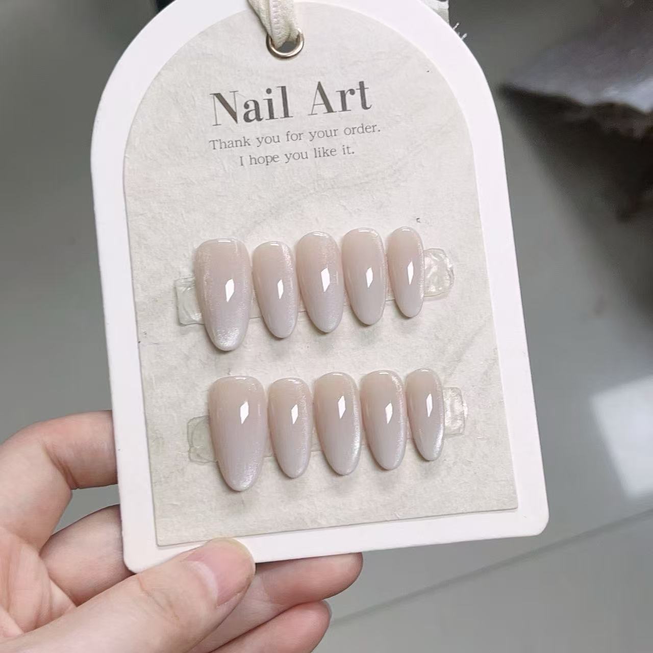 10pcs Solid Color Handmade Pre - огляд і ціна Nail Art French Nails