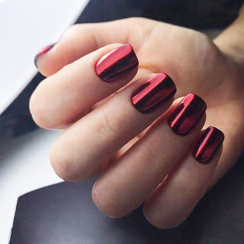 24pcs Solid Color Full Cover N - огляд і ціна Nail Art Simple