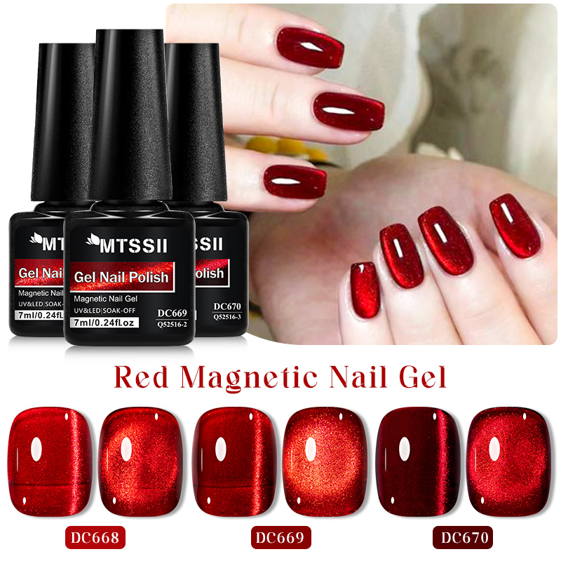 Mtssii 7ML Wine Red Cat Magnet - огляд і ціна Nail Art Red Wine Cat Eye