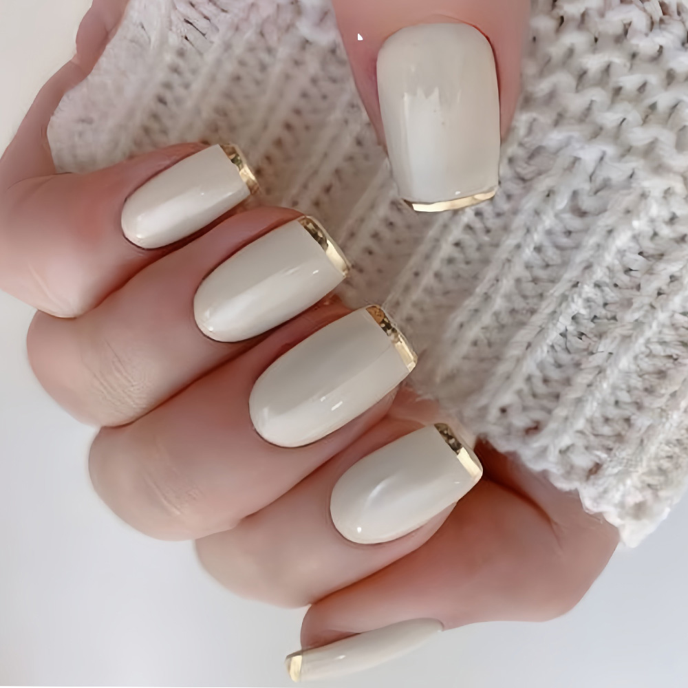 Medium fake nails for women Be - огляд і ціна Nail Art French Nails