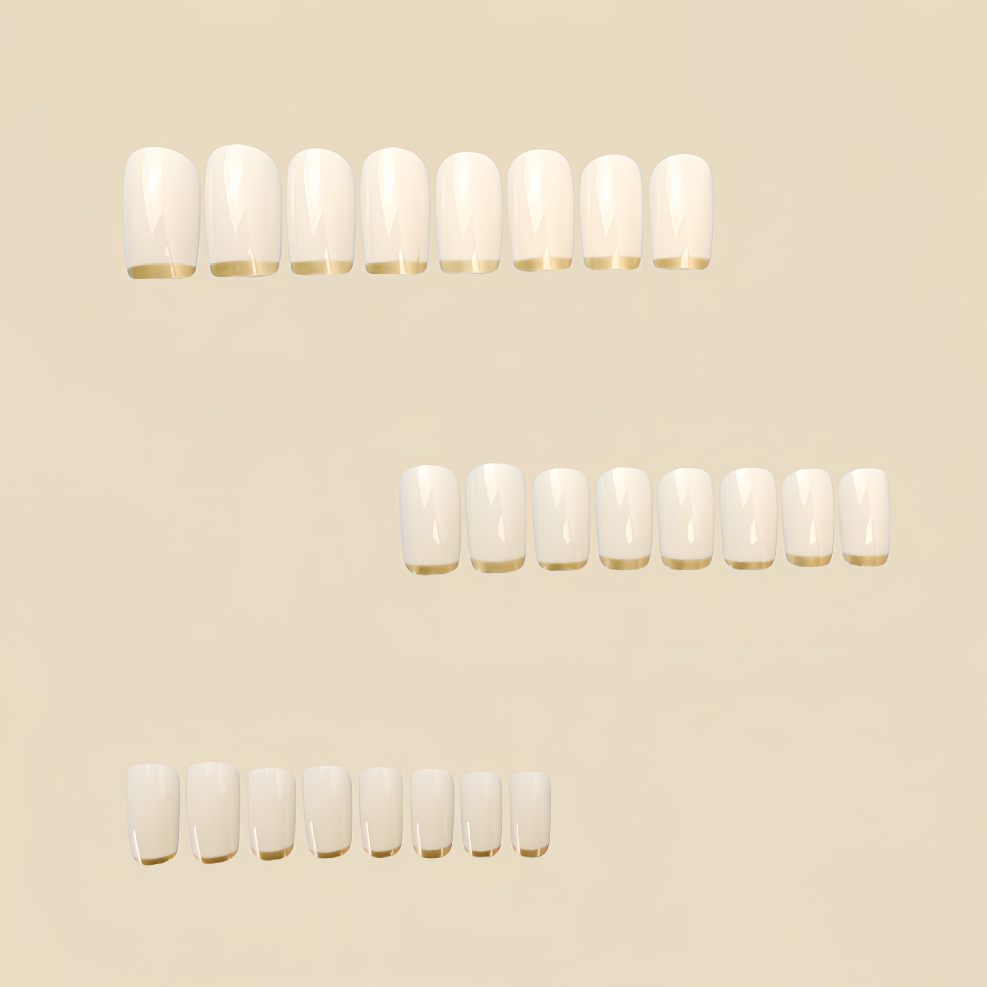 Medium fake nails for women Be - огляд і ціна Nail Art French Nails