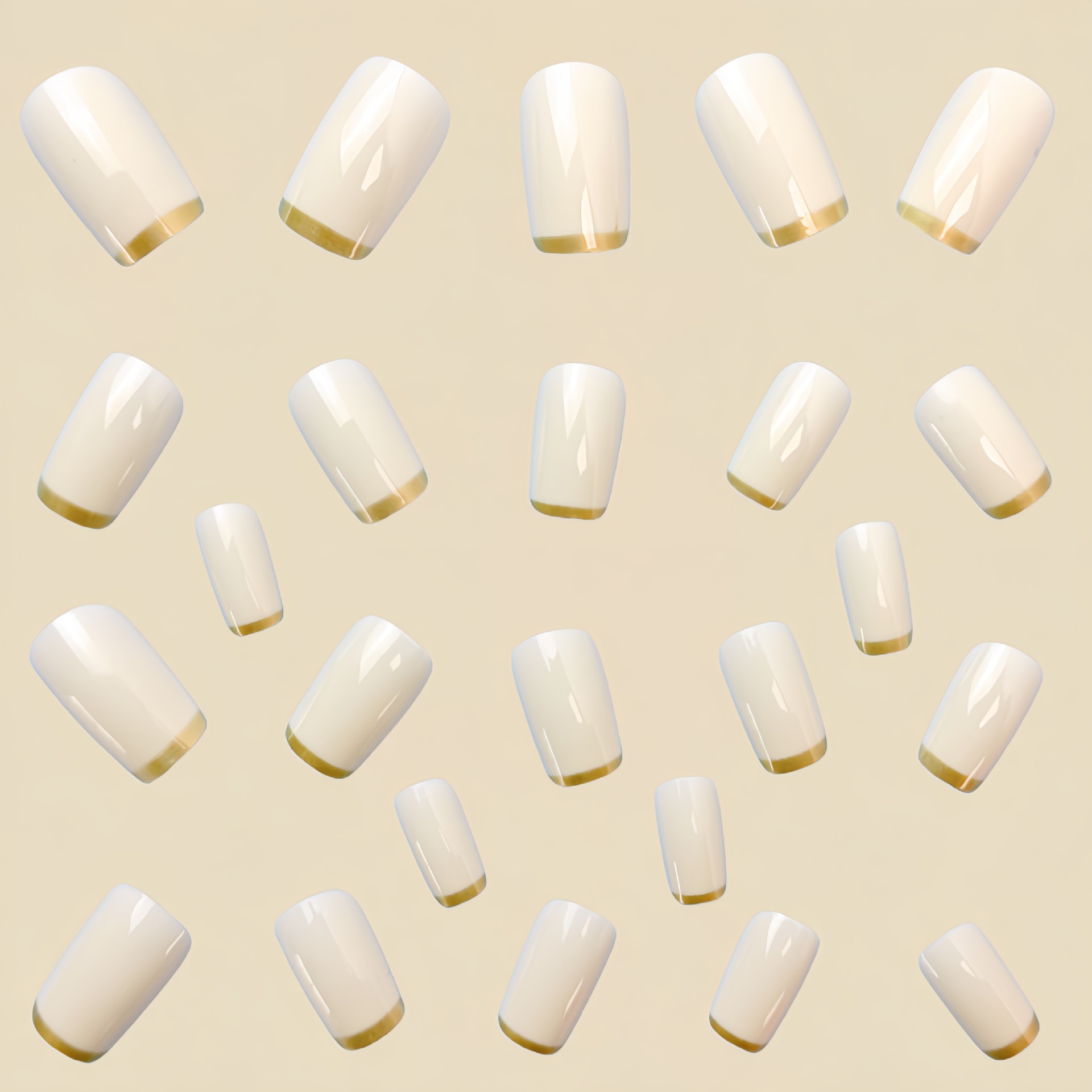 Medium fake nails for women Be - огляд і ціна Nail Art French Nails