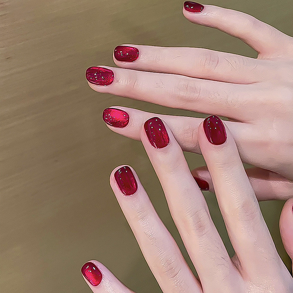 Xeijayi 10ml Wine Red Cat Eye  - огляд і ціна Nail Art Red Wine Cat Eye
