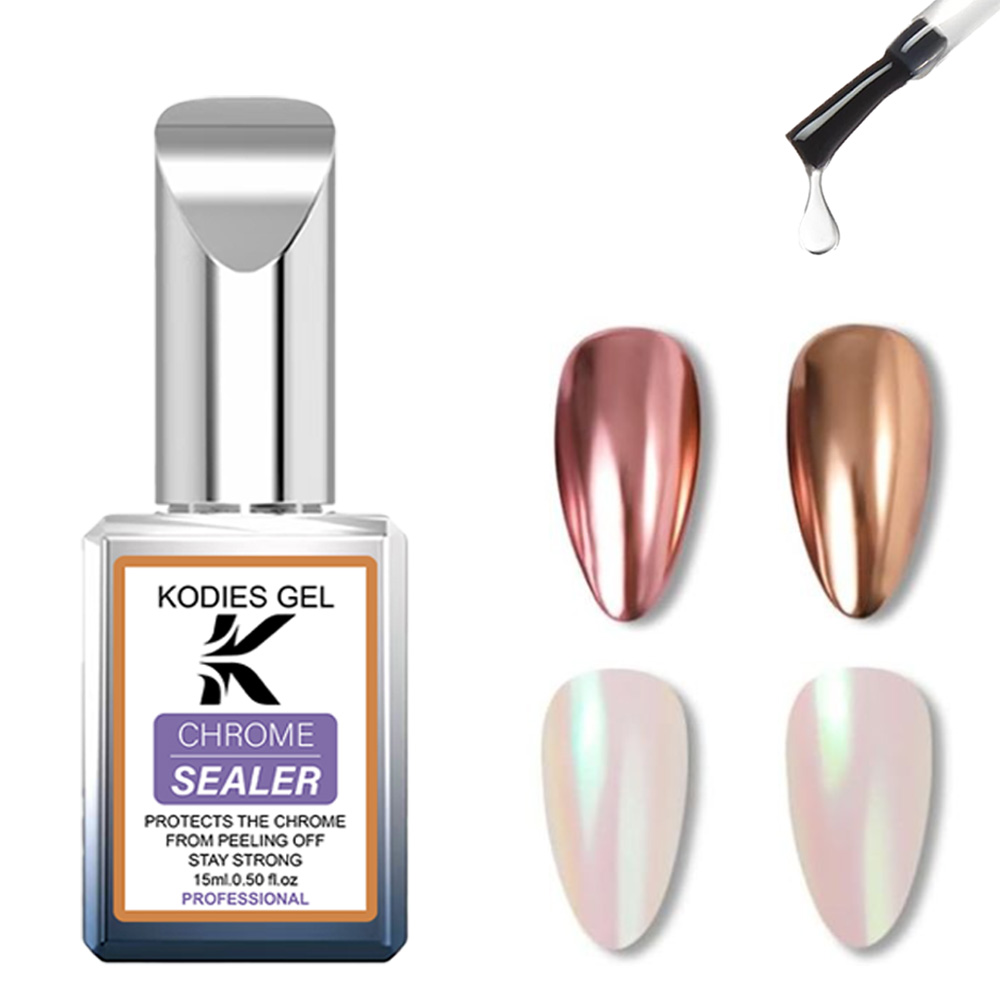 KODIES GEL Chrome Top Coat No  - огляд і ціна Gel Top Coat