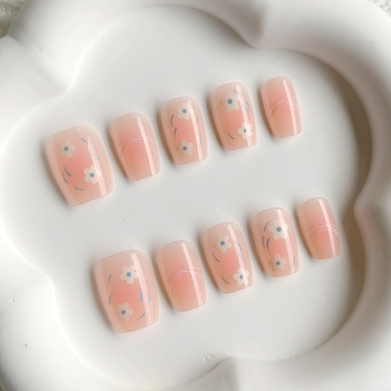 10Pcs Women Spring Fresh and D - огляд і ціна Nail Art French Nails