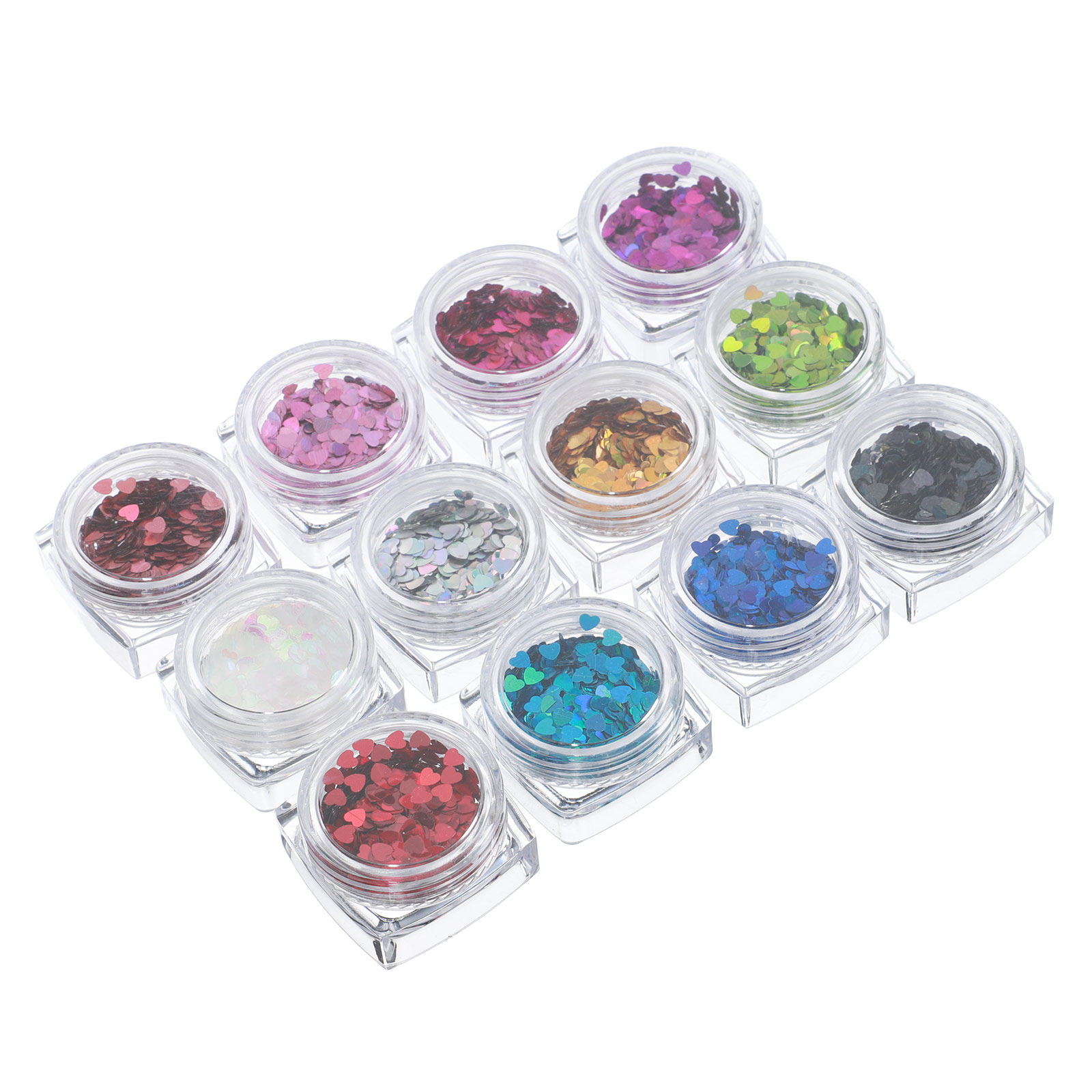 1Set Shinning Heart Nail Sequi - огляд і ціна Nail Art Valentine