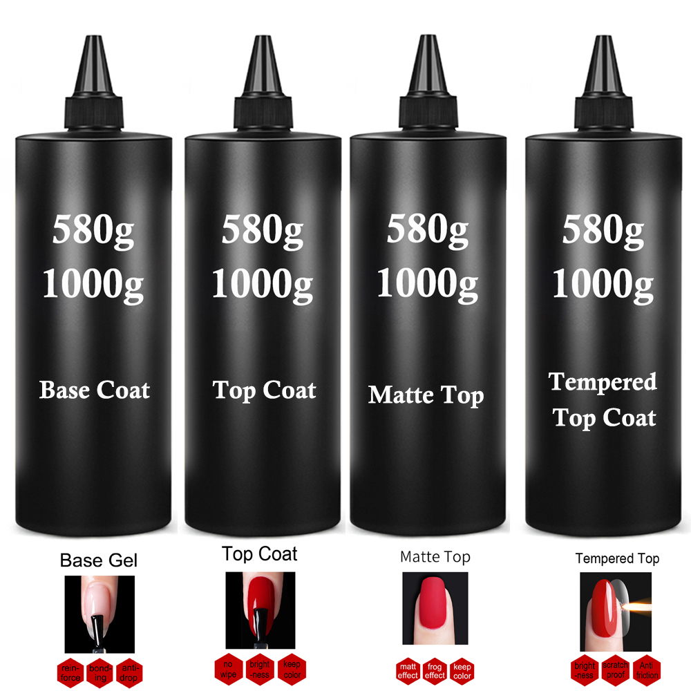 580g/1KG Super Shinny Top Coat - огляд і ціна Gel Top Coat