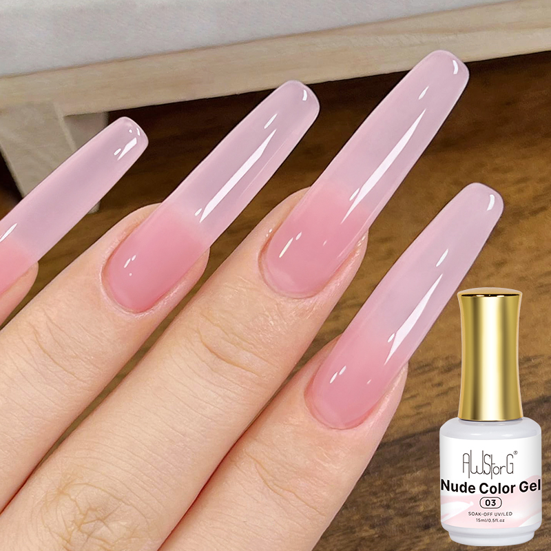 AWStorG 15ml Jelly Nude Pink T - огляд і ціна Nail Art Natural Pink