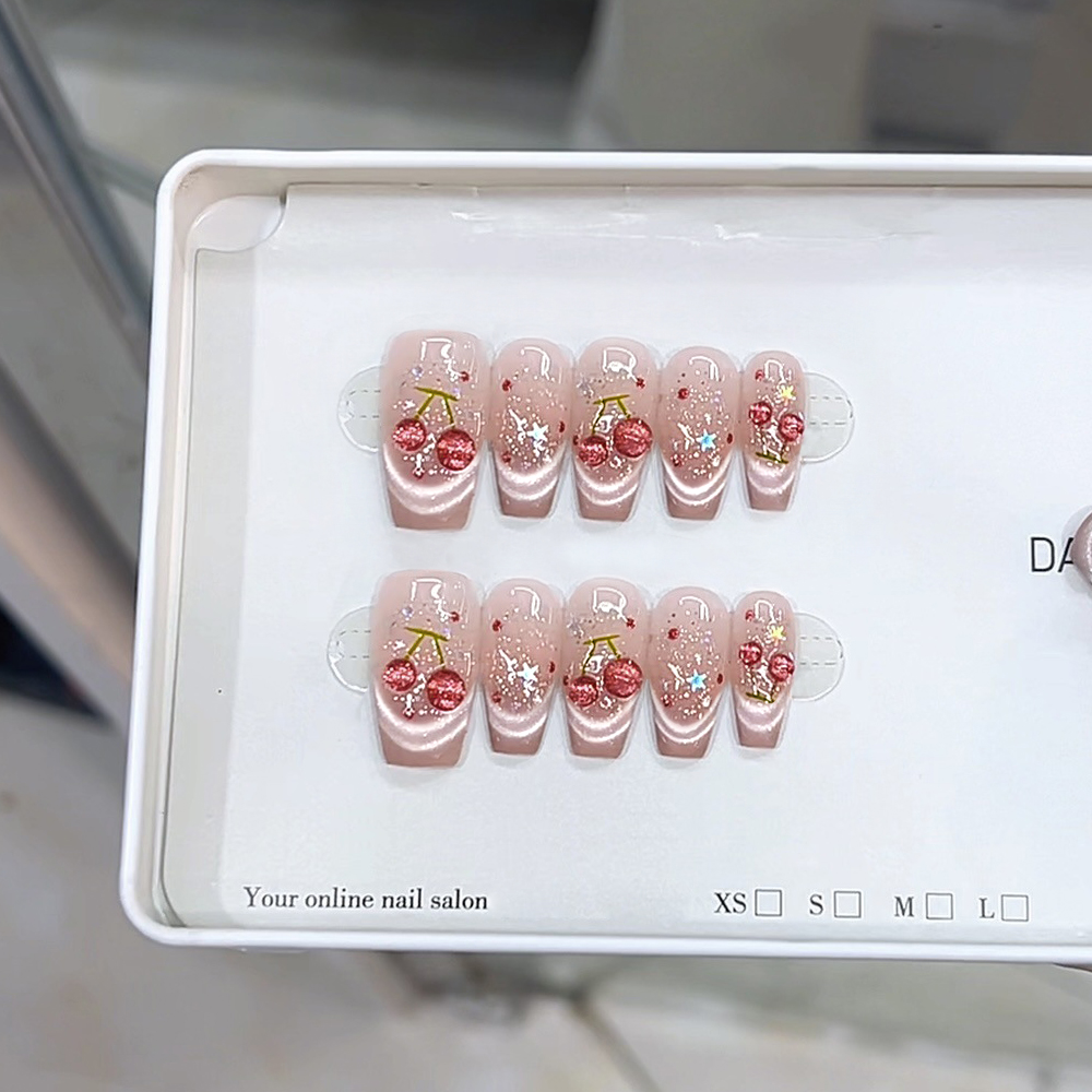 10pcs/set Blush Pink Gradient  - огляд і ціна Nail Art Simple