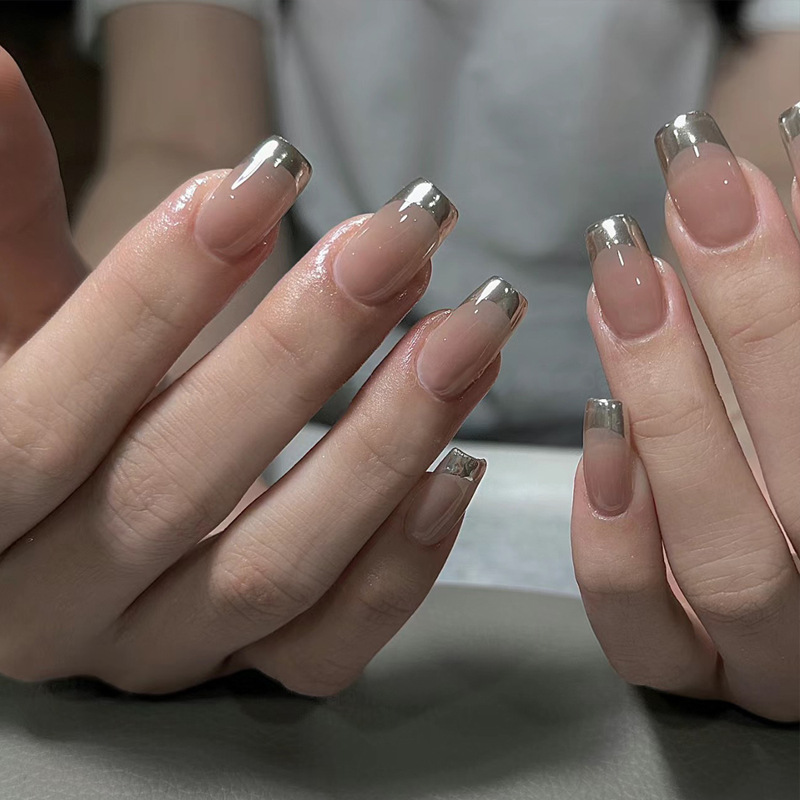 24Pcs Medium Coffin Press on N - огляд і ціна Nail Art Simple