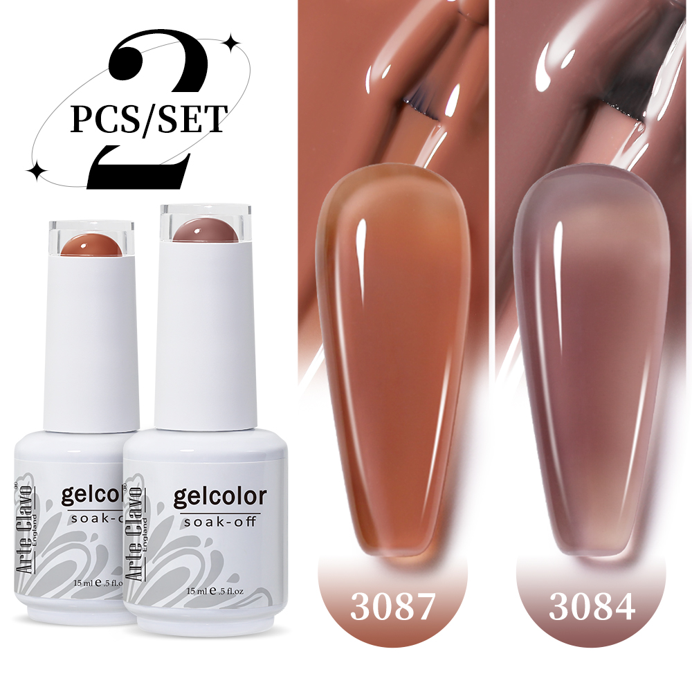 Arte Clavo 2Pcs/Set 15ml Jelly - огляд і ціна Nail Art Natural Pink