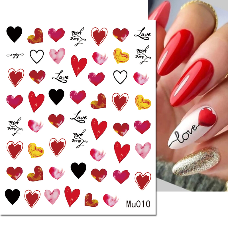 3d Nail Art Sliders Stickers V - огляд і ціна Nail Art Valentine