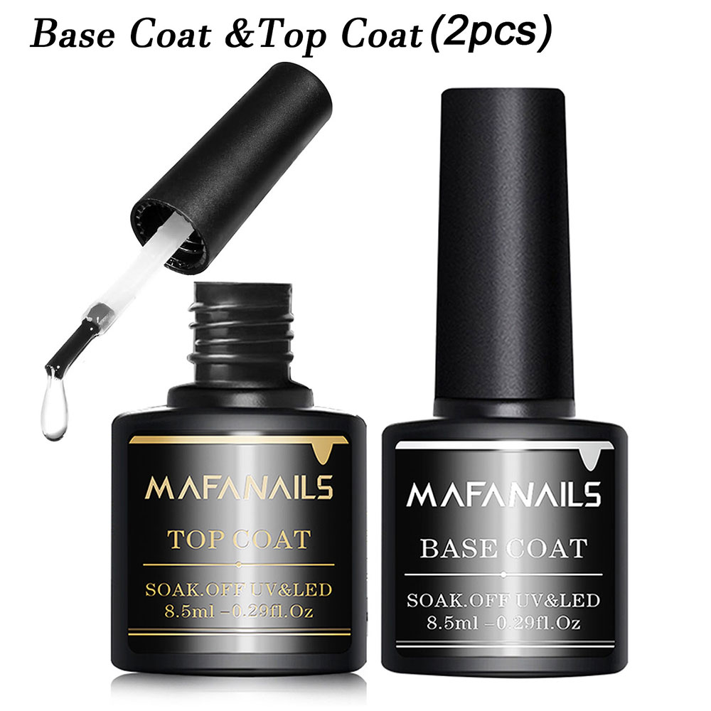 2pcs Clear Gel Top Coat & Base - огляд і ціна Gel Top Coat