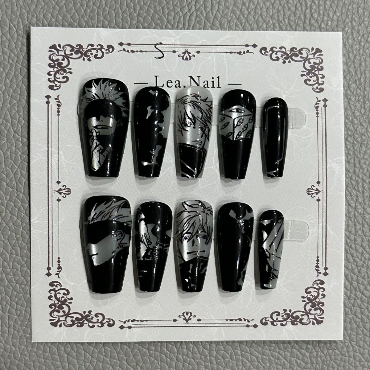 Gojo Satoru Manicure Cat's Eye - огляд і ціна Nail Art Motif