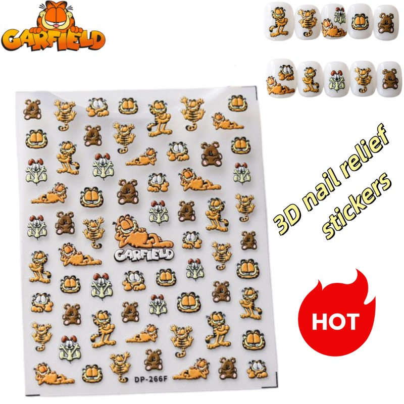 Cartoon Garfield Ins Style Nai - огляд і ціна Nail Art Motif
