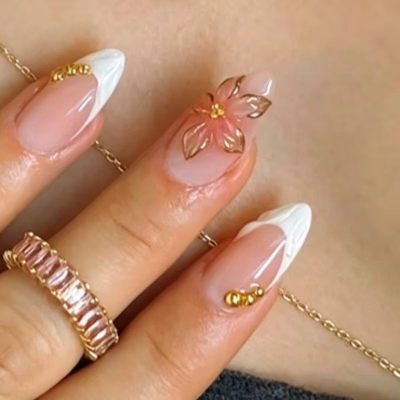 24Pcs Almond Press on Fake Nai - огляд і ціна Nail Art Red Wine Cat Eye