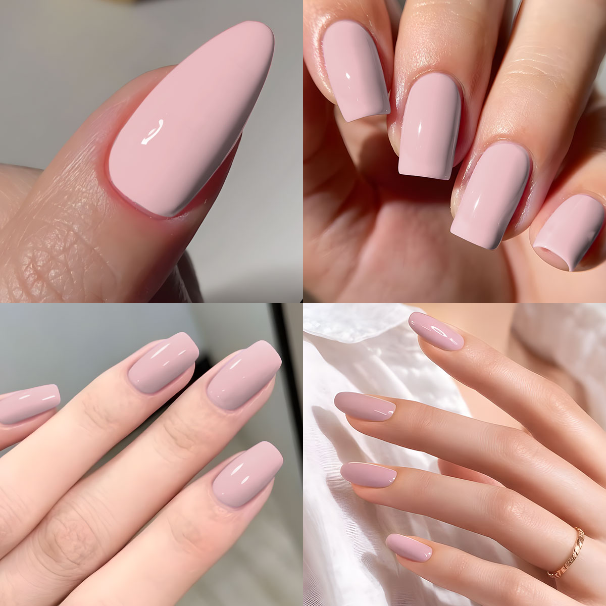 VOKY four-piece nude pink crea - огляд і ціна Nail Art Natural Pink