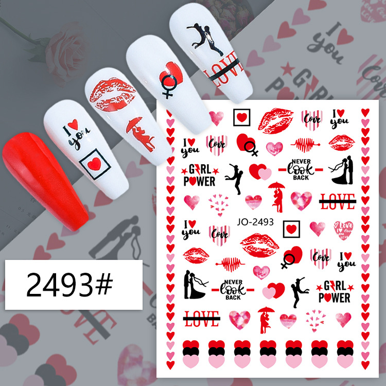 3d Nail Art Decals Geometric L - огляд і ціна Nail Art Valentine