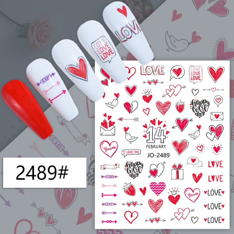3d Nail Art Decals Geometric L - огляд і ціна Nail Art Valentine