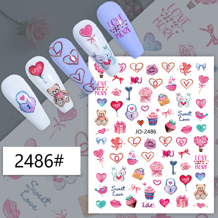 3d Nail Art Decals Geometric L - огляд і ціна Nail Art Valentine
