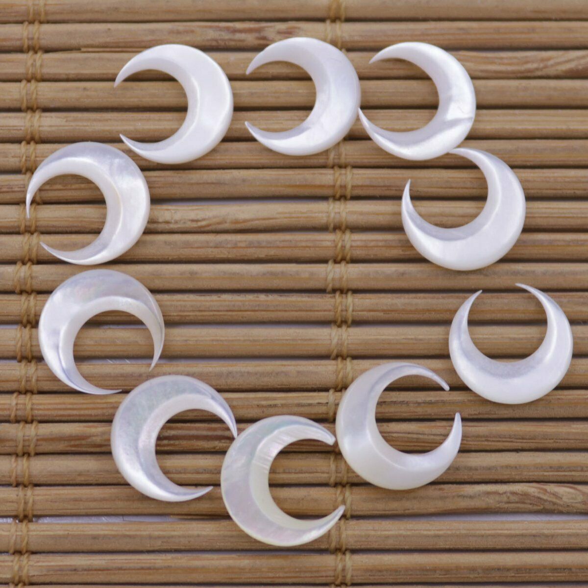 10 PCS Nail 3D Art Moon Shape  - огляд і ціна Nail Art Natural