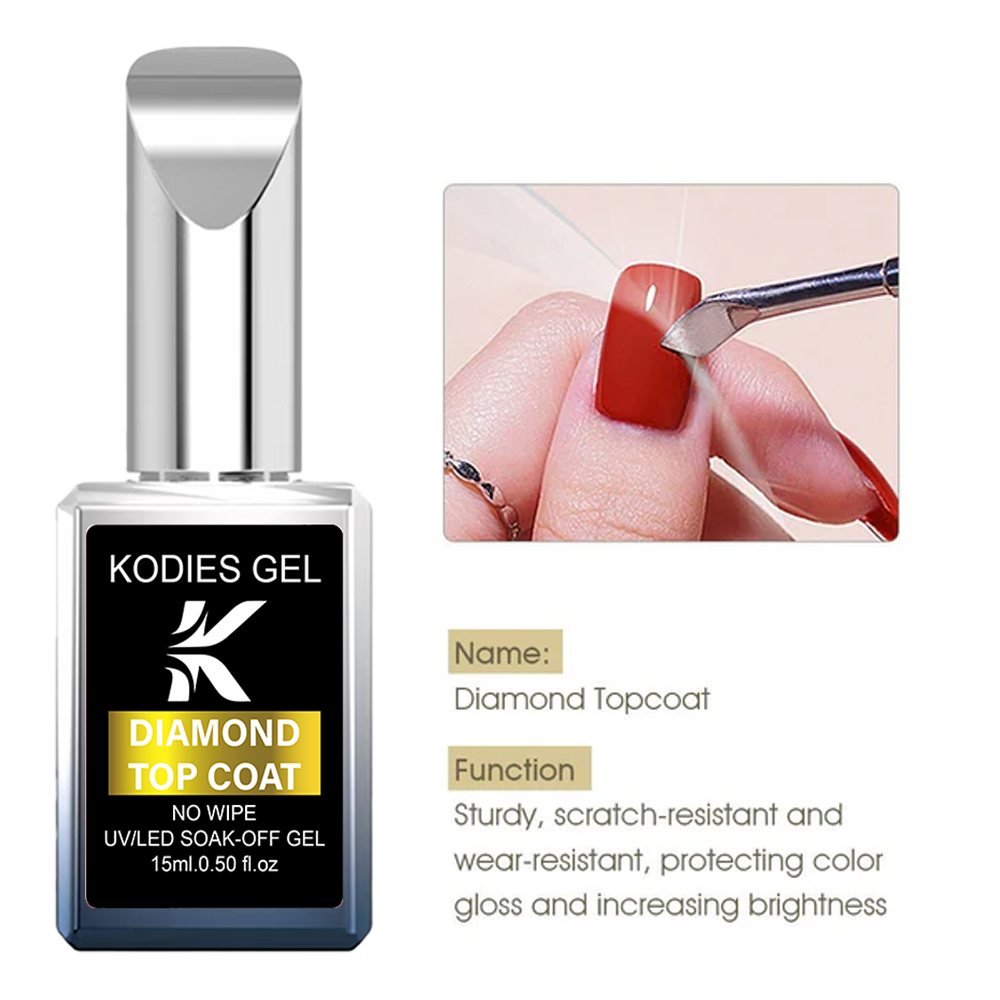KODIES GEL Diamond Top Coat NE - огляд і ціна Gel Top Coat